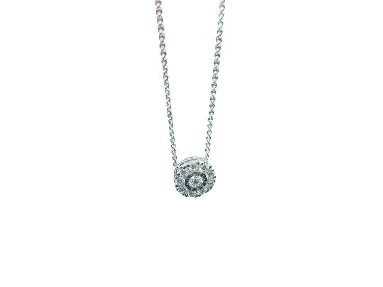 HJ NAMDAR (Y)14KW .27CT ROUND DIAMOND PENDANT
