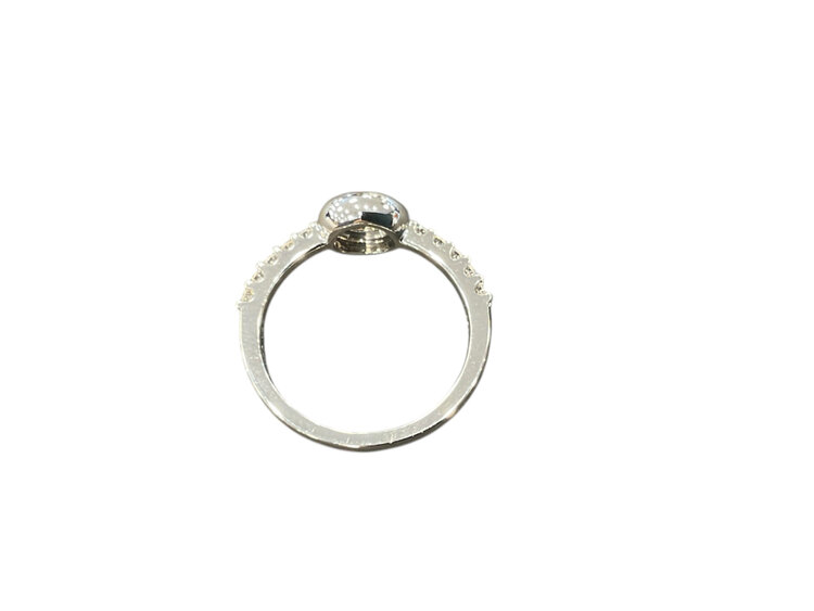 HJ NAMDAR (M)14KW 0.27CTW DIA ROUND DIAMOND BEZEL SOLITAIRE IN 14K WHITE GOLD