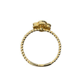 HJ NAMDAR (M)14K 0.18CTW DIA CLOVER SHAPED DIAMOND (H/SI 0.18CTW) RING IN 14KYG