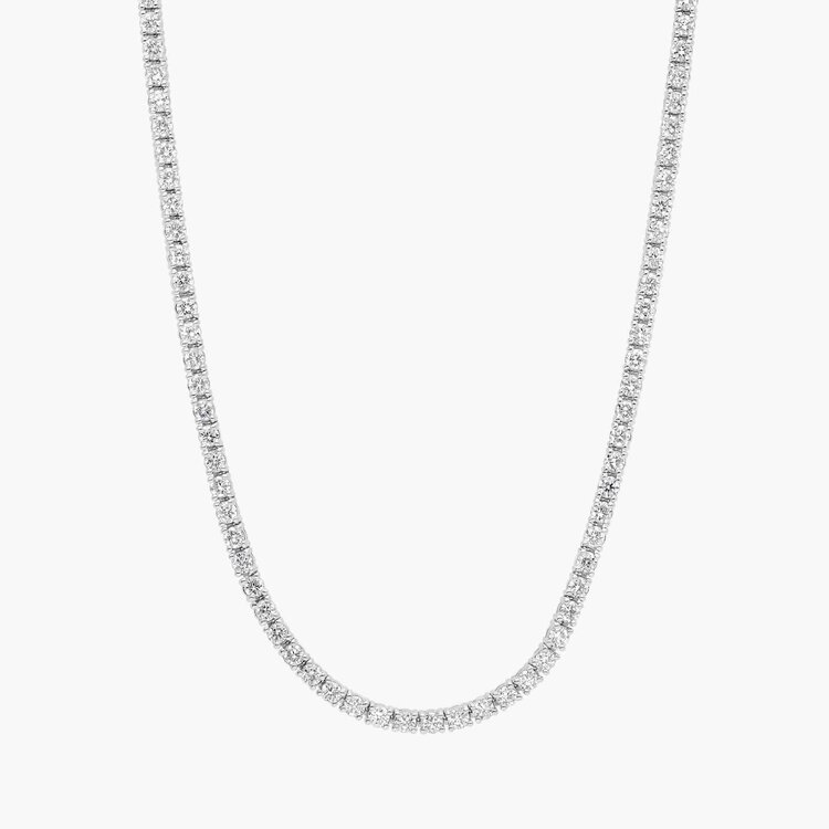 (R) 14KW 7.79CT VS1 F 14.3GRAMS LAB GROWN TENNIS NECKLACE