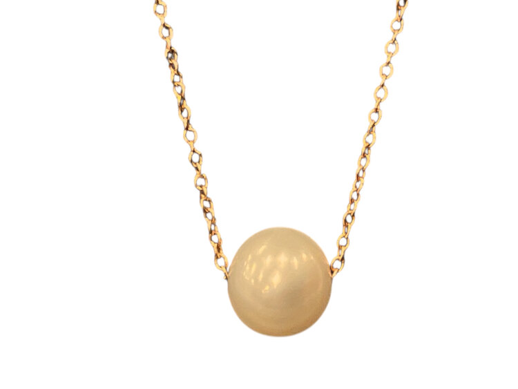 MASTALONI (M)14KR FWCP 7-7.5MM CULTURED PEARL ON 14K ROSE GOLD CHAIN