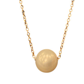 MASTALONI (Y)14K FWCP 7-7.5MM PEARL SET INTO 14K YELLOW GOLD CHAIN