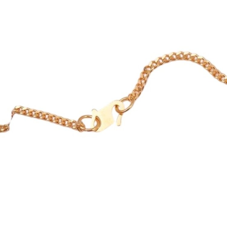 (X) 18K 1.3MM CUBAN, YELLOW GOLD CUBAN LINK CHAIN WITH “S” CLASP 16 INCHES, 3.4 GRAMS