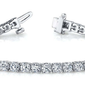 (Y) 14K WG  1 1/4CT EF VS LAB GROWN BRACELET, WHITE GOLD