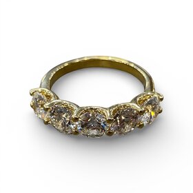 (M)14KY LAB 2.64CTW FIVE LABGROWN DIAMOND (E-F/VS 2.64CTW IGI# 14J839382504) SET IN 14K YELLOW GOLD