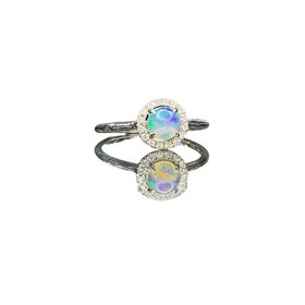 (R)14K OPAL 0.29CT DIA RING