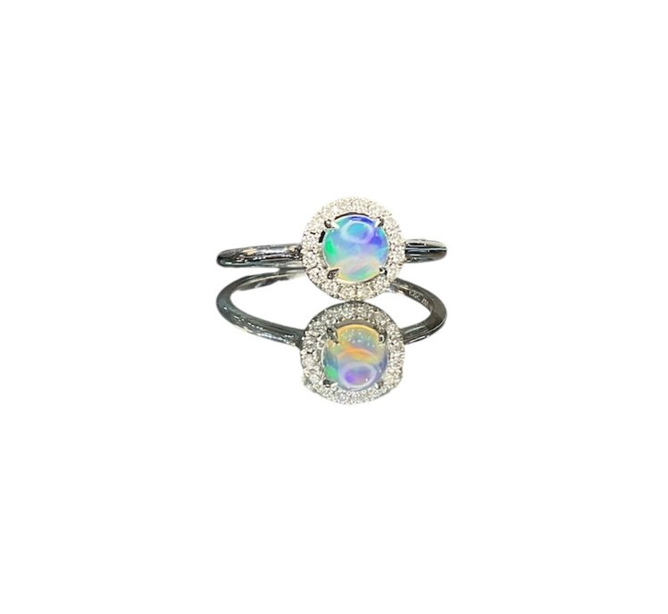 (R)14K OPAL 0.29CT DIA RING