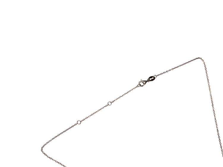 GLOBAL LIQUIDATORS (Y)925 0.85CT MOISSANITE EMERALD CUT BEZEL SET ON SILVER CABLE CHAIN 18” LONG