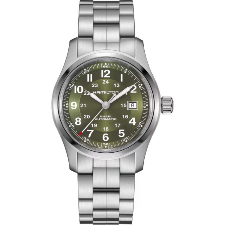HAMILTON HAMILTON KHAKI FIELD AUTO 42MM AUTOMATIC | 42MM | H70605160 GREEN DIAL