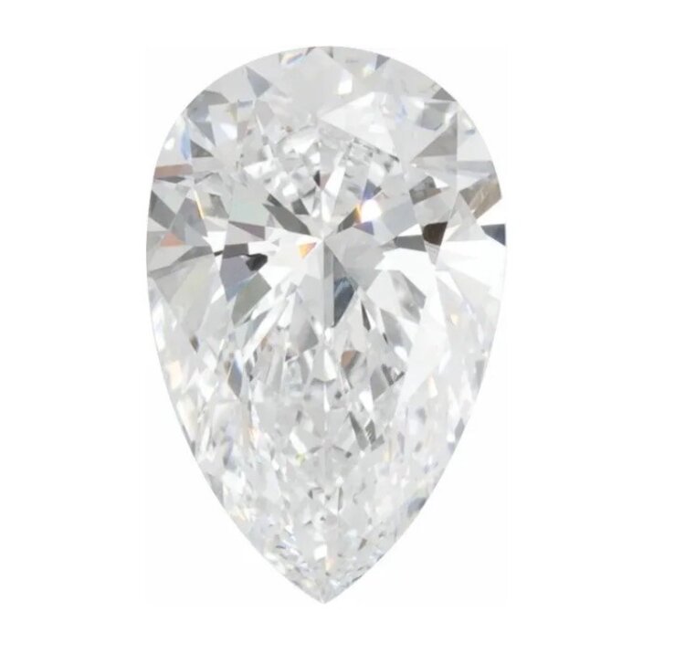 (M)LG 3.06CT PE E/VVS2  LABGROWN PEAR CUT LOOSE DIAMOND  IGI CERT#663405180