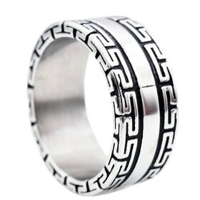 BLACKJACK (Y)BJ GREEK KEY TUNGSTEN BAND