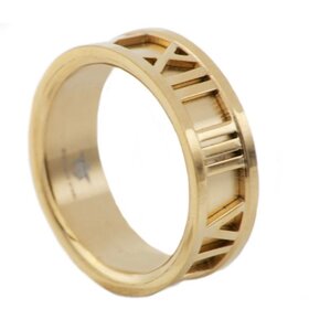 BLACKJACK (Y)BJ ROMAN NUMERAL YELLOW TUNGSTEN BAND