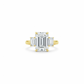 (Y)14KY LG 7.36CT EC H VS2 IGI CERT LG598359790 1.50TCW SIDES  3 STONE RING LAB GROWN DIAMOND RING
