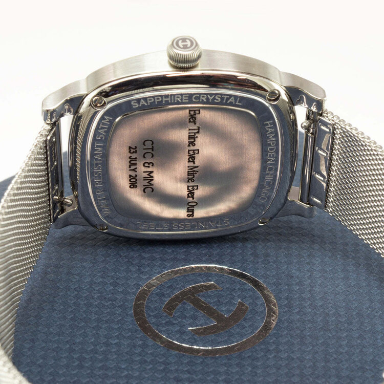 HAMPDEN WATCH HAMPDEN WATCH, MODEL 2: ALGREN NAVY ALL STEEL, SWISS QUARTZ, SAPPHIRE CRYSTAL