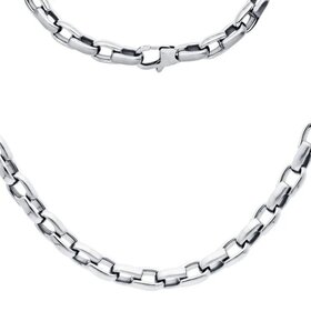 BLACKJACK (Y)BJ STEEL HORSE SHOE BRUSHED & POLISHED STYLE LINK 24” LONG CHAIN