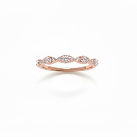 HJ NAMDAR (Y)14KR .35CT PETIT STACKABLE DIAMOND BAND