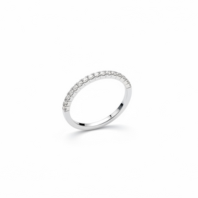 HJ NAMDAR (R)14KW 0.15DIA ROUND WHITE DIAMOND FLEXIBLE BAND