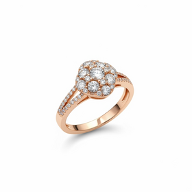 HJ NAMDAR (Y)14KR 1.06 DIA ROUND FACETS DIAMOND RING