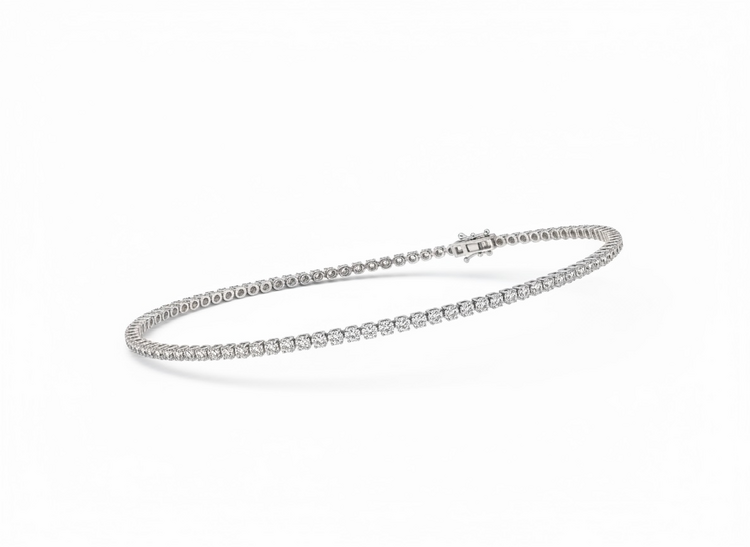 (Y)14KW 1.25CT LG DIA GOLD LAB GROWN DIAMOND MICRO TENNIS BRACELET