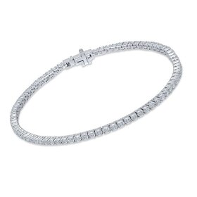 (Y)14KW 3.02LG IGI CERT LAB GROWN DIAMOND TENNIS BRACELET
