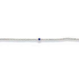 (R)14KW .30 DIA .25 SAPH DIAMOND AND SAPPHIRE BRACELET