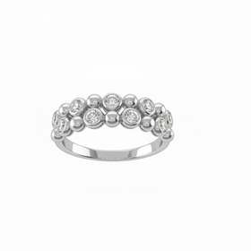 HJ NAMDAR (Y)14KW 0.35 DIA ALTERNATING BEZEL AND BALL DIAMOND RING
