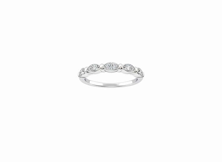 HJ NAMDAR (Y)14KW 0.15 DIA PRONG ROUND DIAMOND BAND