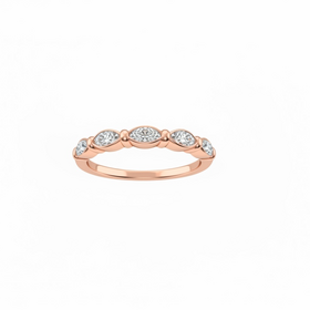 HJ NAMDAR (Y)14KR 0.15 DIA PRONG ROUND DIAMOND BAND