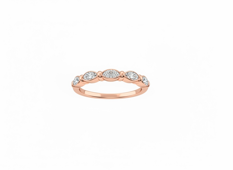 HJ NAMDAR (Y)14KR 0.15 DIA PRONG ROUND DIAMOND BAND
