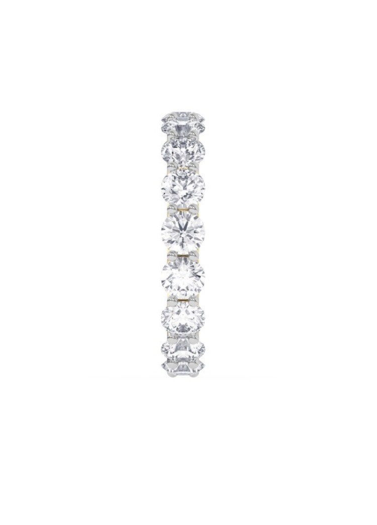 (Y)LG 14KY 4.26CTW DIA ROUND CUT ETERNITY BAND U SHARED PRONG YELLOW GOLD