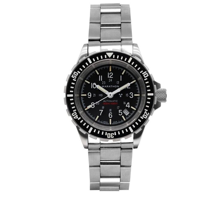 MARATHON MARATHON WATCH WW194006SS-0010 Commonly known as the Government Search and Rescue (GSAR). The GSAR is the most storied and venerable of our SAR Class of watches. It is highly sought after from both warfighters and collectors alike. 41MM,  SWISS AUTOMATIC