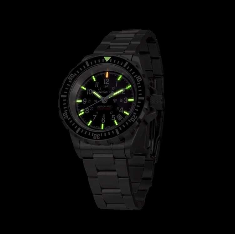 MARATHON MARATHON WATCH WW194006SS-0010 Commonly known as the Government Search and Rescue (GSAR). The GSAR is the most storied and venerable of our SAR Class of watches. It is highly sought after from both warfighters and collectors alike. 41MM,  SWISS AUTOMATIC