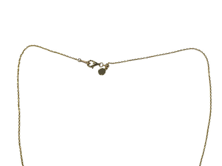PRIMA NY (Y)14KY 10X5 AM BEZEL SET 10X5MM MARQUISE AMETHYST PENDANT WITH YELLOW GOLD CHAIN