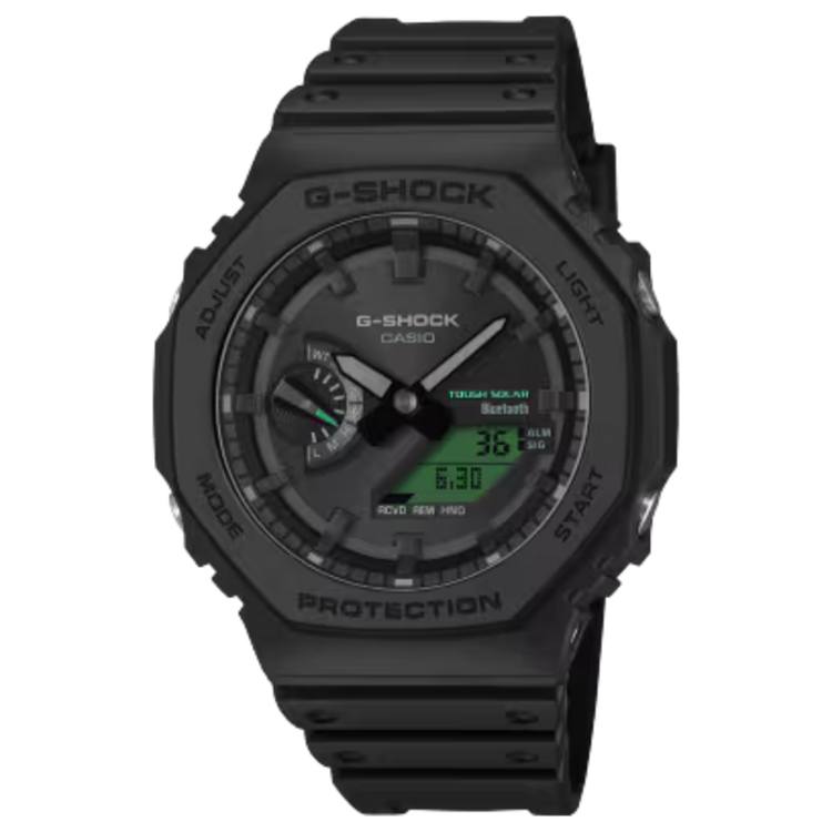 G-SHOCK G-SHOCK GAB2100BEG-1 , Bring in a cool, modern look with the sharp, stylish contrast of electro green against timeless black.