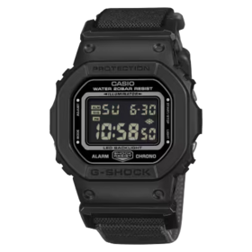 G-SHOCK G-SHOCK DW5600MNC-1 , More than just style, the cloth band delivers an outstandingly comfortable fit, thanks to polyester that stretches up to 2.7 times.