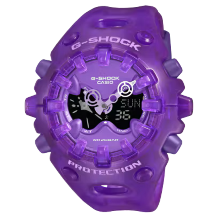 G-SHOCK G-SHOCK GAV01SKE-6A , Indulge your love of G-SHOCK toughness and your appreciation of distinctive design! Check out a whole new GA-V01 reinterpretation of construction and translucent design inspired by tech products from the Y2K era.