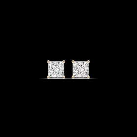 DIAMOND TRADERS INTERNATIONAL (Z) 14KW 1.55CT LAB VS1 F , WHITE GOLD PRINCESS CUT LAB GROWN STUDS, 1.565 CARATS DIAMOND TRADERS INTERNATIONAL (Z) 14KW 1.55CT LAB VS1 F , WHITE GOLD PRINCESS CUT LAB GROWN STUDS, 1.565 CARATS