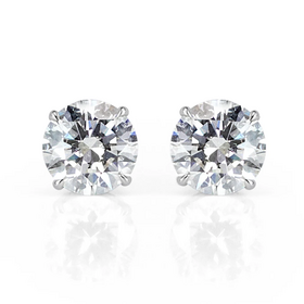 DIAMOND TRADERS INTERNATIONAL (Z) 10KW .75CT LAB VS1 F , WHITE GOLD ROUND LAB GROWN DIAMOND STUDS , .75 CARATS DIAMOND TRADERS INTERNATIONAL (Z) 10KW .75CT LAB VS1 F , WHITE GOLD ROUND LAB GROWN DIAMOND STUDS , .75 CARATS