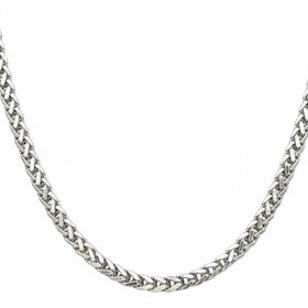 Silver Palace (X)925 FRANCO RHD PLATE SILVER CHAIN NECKLACE