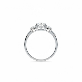 DIAMOND TRADERS INTERNATIONAL (Y)14KW 1.75LG OVAL AND BAGUETTE LAB GROWN DIAMONDS IN AV14K WHITE GOLD BAND DIAMOND TRADERS INTERNATIONAL (Y)14KW 1.75LG OVAL AND BAGUETTE LAB GROWN DIAMONDS IN AV14K WHITE GOLD BAND