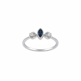 DIAMOND TRADERS INTERNATIONAL (Y)10KW .07DIA LON BLU TPZ MARQUISE LONDON BLUE TOPAZ FRAMED WITH MILGRAIN AND ROUND DIAMOND SIDE STONES DIAMOND TRADERS INTERNATIONAL (Y)10KW .07DIA LON BLU TPZ MARQUISE LONDON BLUE TOPAZ FRAMED WITH MILGRAIN AND ROUND DIAMOND SIDE STONES