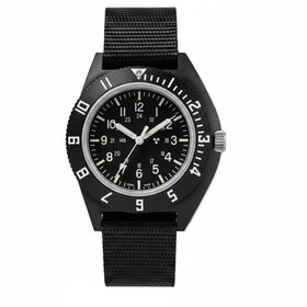 MARATHON (M)MARATHON NAVIGATOR PILOT WATCH 11MM, SAPPHIRE GLASS, QUARTZ, BLACK NATO STRAP