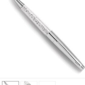 (Y) BALLPOINT PEN SILVER MULTI CRYSTAL CHAMBER