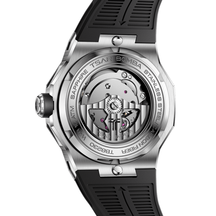 TSAR BOMBA Electron-Carbon-X II Carbon Fiber, TSAR BOMBA WATCH,  AUTOMATIC, SAPPHIRE