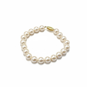 (R)10KY 7IN FW PEARL BRACELET INDIVIDUALLY KNOTTED 7 INCHES LONG