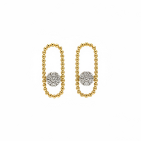 (R)10KY .35DIA PAPERCLIP STYLE EARRING