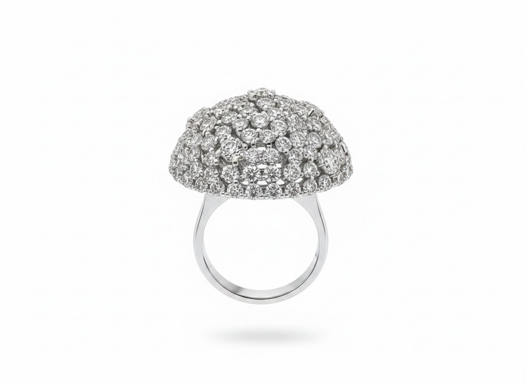 RYAN GEMS INC (X)14KW 5.86DIA CLUSTER DOME RING