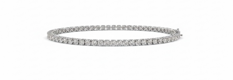RYAN GEMS INC (Y)14KW 1.60DIA DIAMOND TENNIS BRACELET IN 14K WHITE GOLD