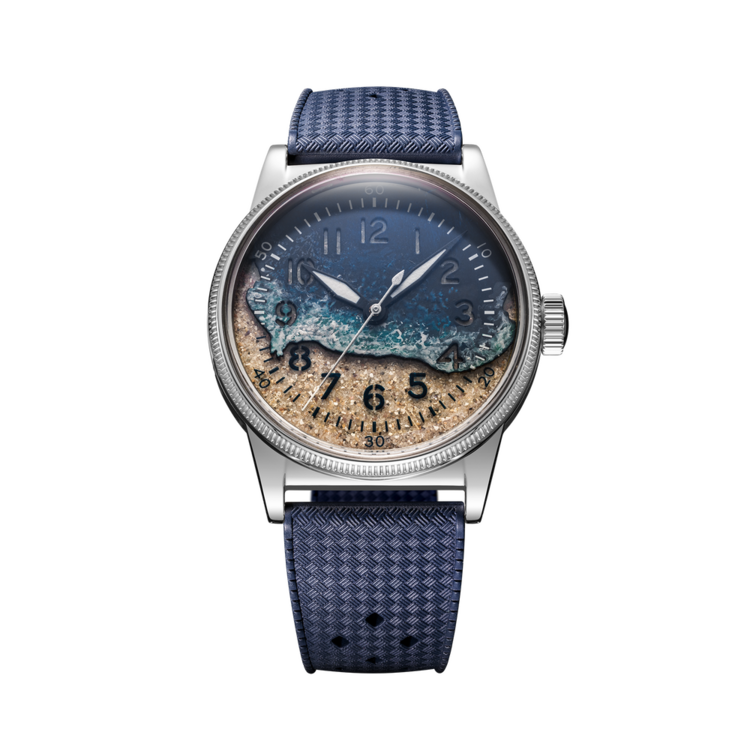 PRAESIDUS HAND PNT UTAH SAND PRAESIDUS WATCH WITH SAND FROM UTAH BEACH AND HAND PAINTED DIAL FOR THE 82ND ANNIVERSARY OF D-DAY