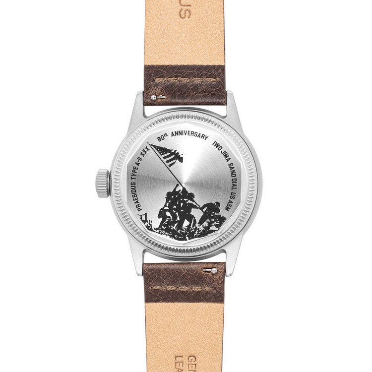 PRAESIDUS VOLC SAND IWO JIMA 80TH ANNIVERSARY OF IWO JIMA BATTLE MAP WATCH BROWN AND CREAM